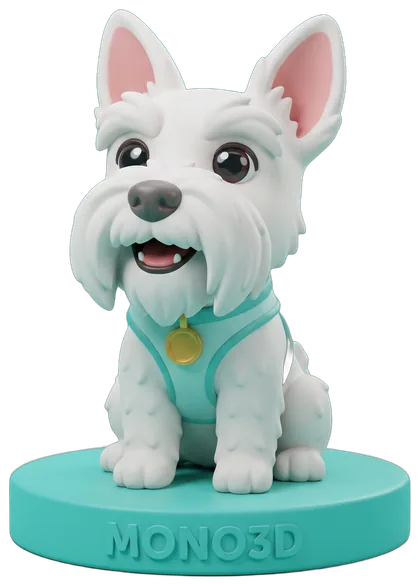 Figura 3D de una mascota